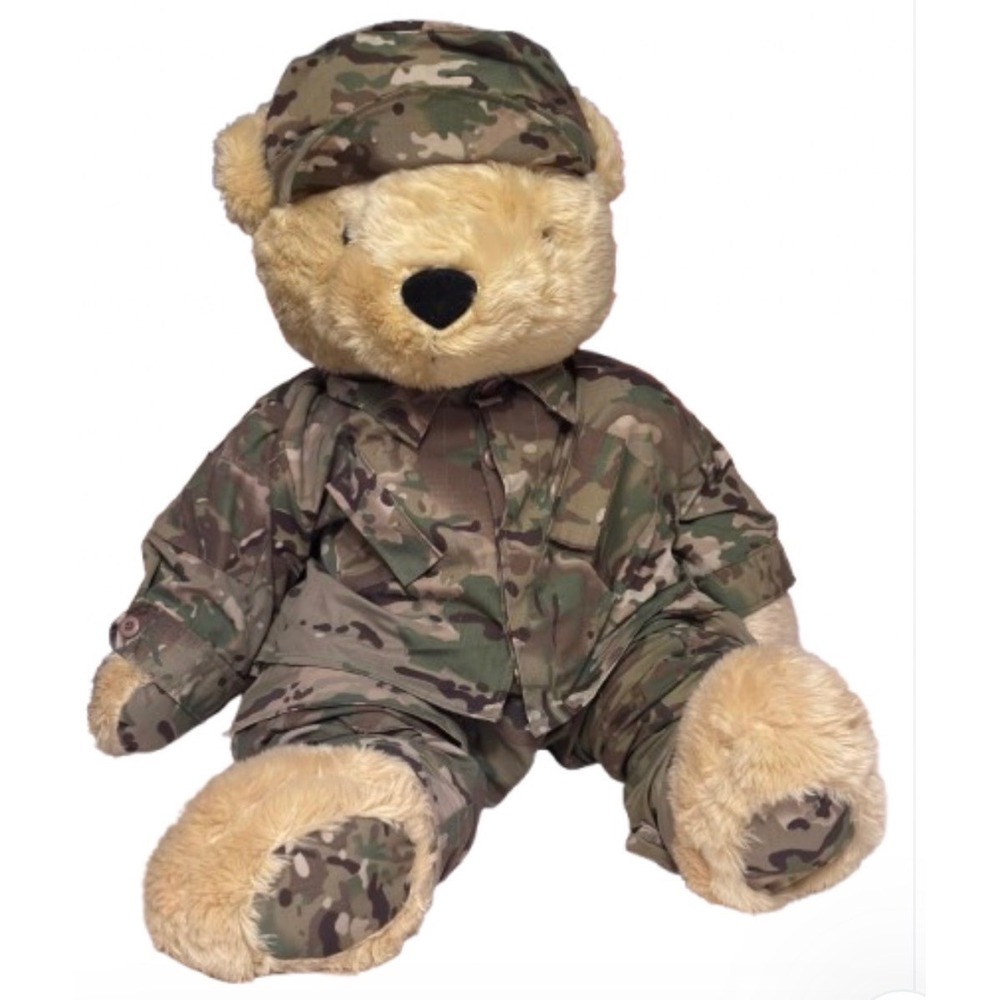 Bear Forces of America Military Teddy Bear Tan OCP Multicam Uniform Vintage 1989